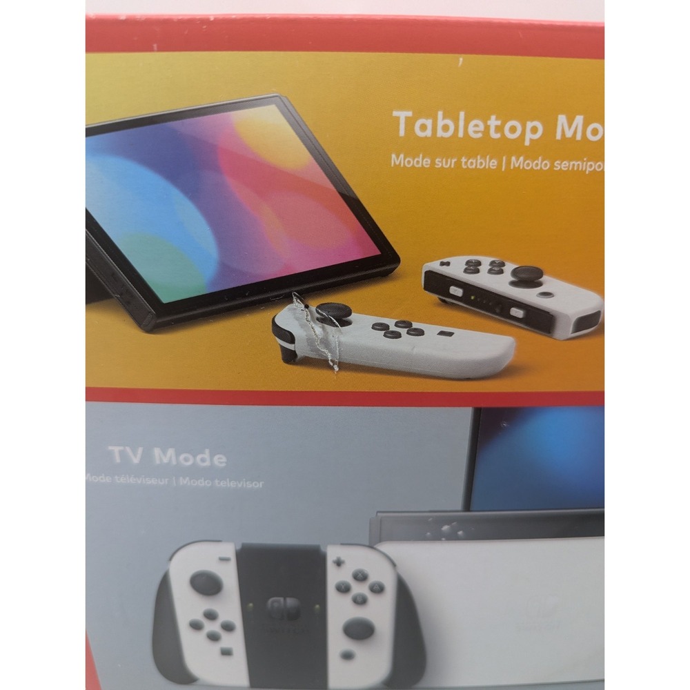 Nintendo Switch Oled BOX ONLY+ Cardboard Inserts Original Packaging Replacement - Picture 6 of 11
